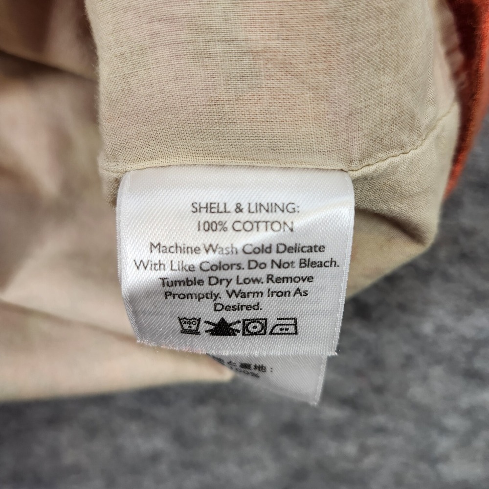 Eddie Bauer‎ A-line Dress Women P12 Pink Orange Cap Sleeve Beachy Boho Floral - Picture 10 of 12